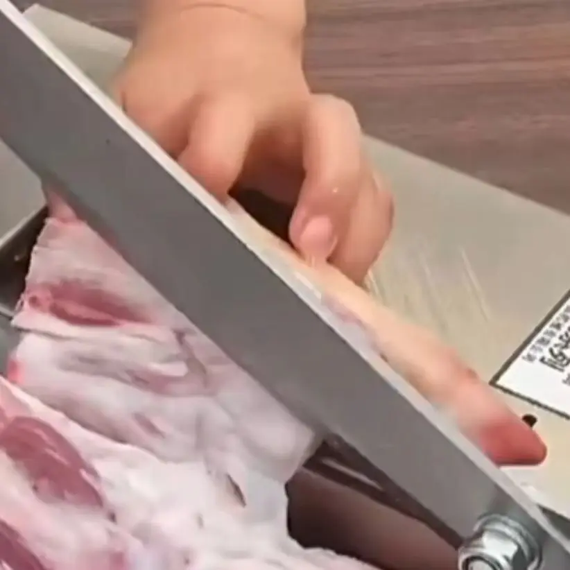 Commercial Manual Frozen Meat Slicer Bone Cutting Tool Stainless Steel Minced Lamb Bone Meat Cutter Chicken Duck Fish Cutting