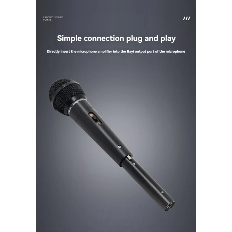 Rise-dynamicマイクアンプ、シングルチャネル電源、全方向性の向上、5Vドロップ