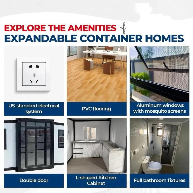 YG Customized 20ft 40ft Expandable Container House Mobile Home Modular Prefabricated House Steel Portable Prefab Houses Shop Off