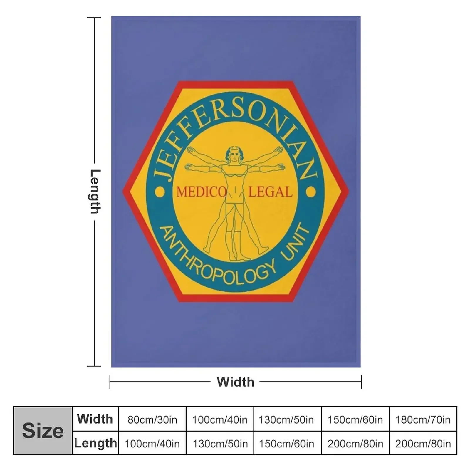 Jeffersonian Logo- Bones TV Show Throw Blanket Decorative Sofa Soft Plush Plaid Picnic for babies Hair Decorative Sofas Blankets