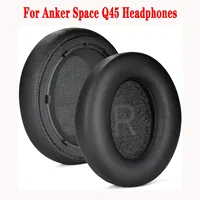1Pair Replacement Foam EarPads for Anker Soundcore Space Q45 Q 45 Headphones Elastic Sleeve Ear Pads Cushion Cover Earmuffs