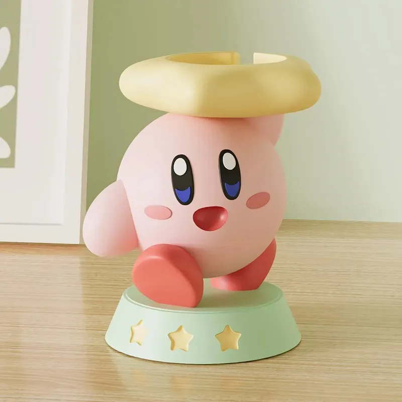 Anime Kirby Watch Charging Stand Desktop Kawaii Girls Birthday Gift Peripheral Toys Apple Ornament Iwatch Base Creative Kawaii