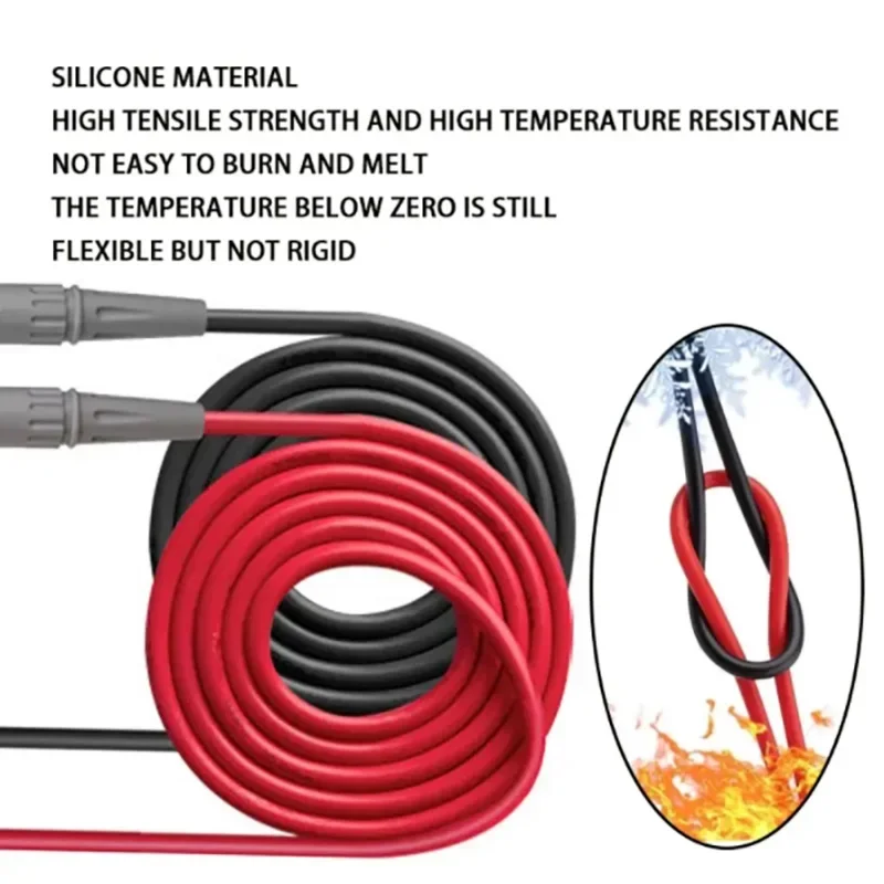 2PCS Table Pen Line High Quality Multifunction Electrician Test Pen Multi Meter Special Tip Test Pen Combination Test Line image 2