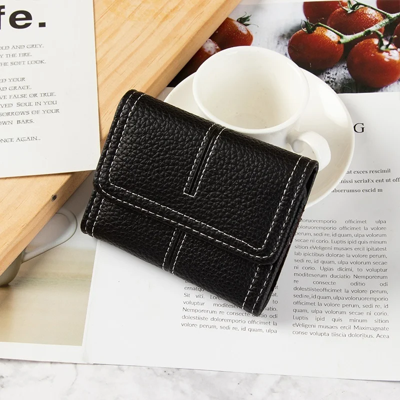 Fashion PU Leather Women's Wallet Korean Style Short Coin Purse Ladies Multiple Card Holder Small Female Money Wallet