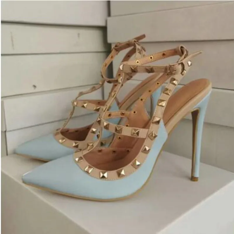 DIZHUANG shoes Fashion women's high heels. About11 cm heel height. Pointed toe pumps. High heeled sandals Summer shoes size34-45