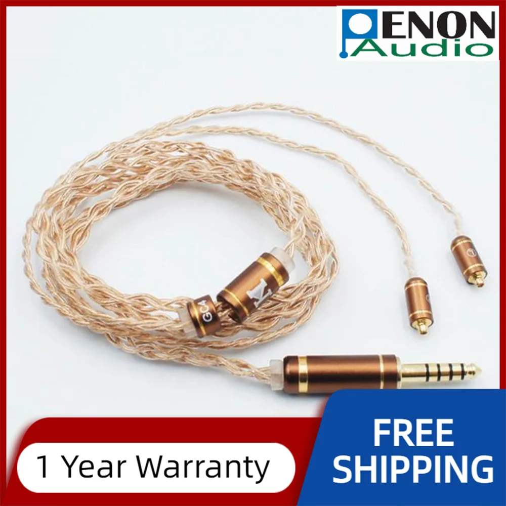 

ISN Audio GC4 монокристаллическая медь, позолоченный Hi-Fi аудиофильский сменный кабель для наушников, кабель для обновления IEM