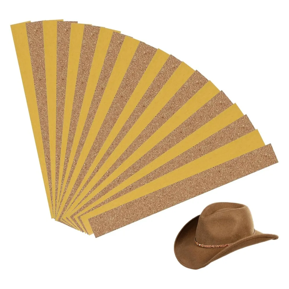 

24 Pcs Perspiration Hat Reducers Portable Deodorants Self-Adhesive Hat Band Inside Cork Sticker Hat Band Inside For Reducing