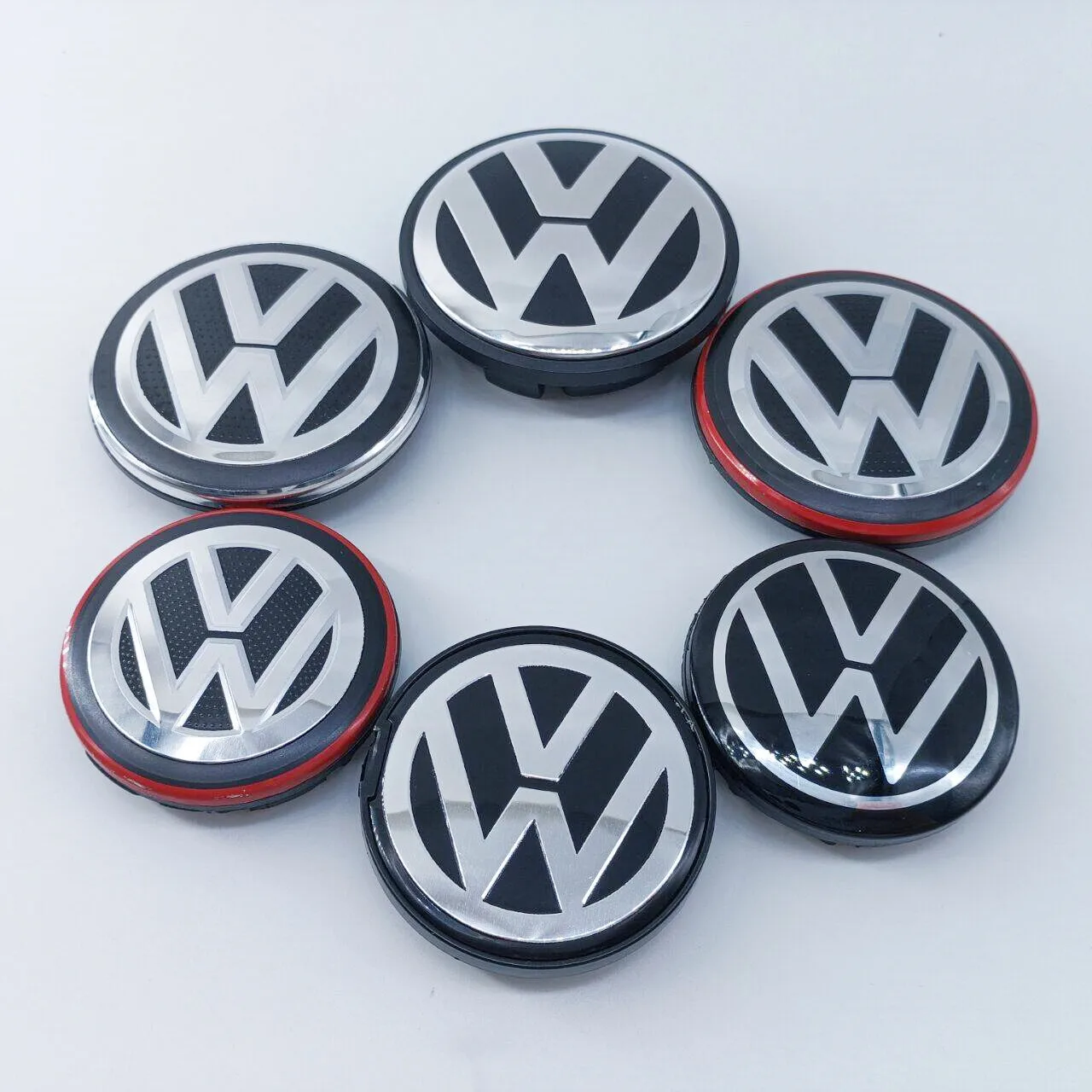 4pcs/set 56mm/65mm/66mm Car Styling Wheel Center Cap Hub Covers Badge Accessories For Volkswagen Golf 3B7601171 5G0601171