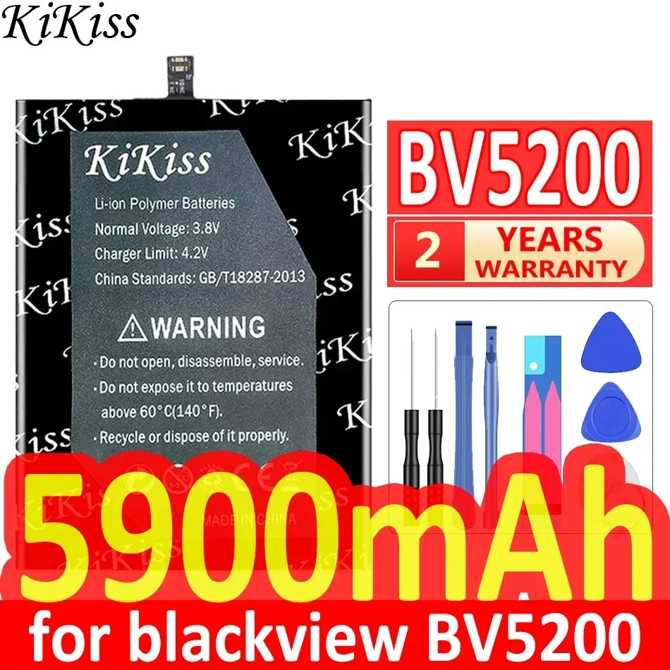 KiKiss Battery 5900mAh Li616077PHTT for blackview BV5200