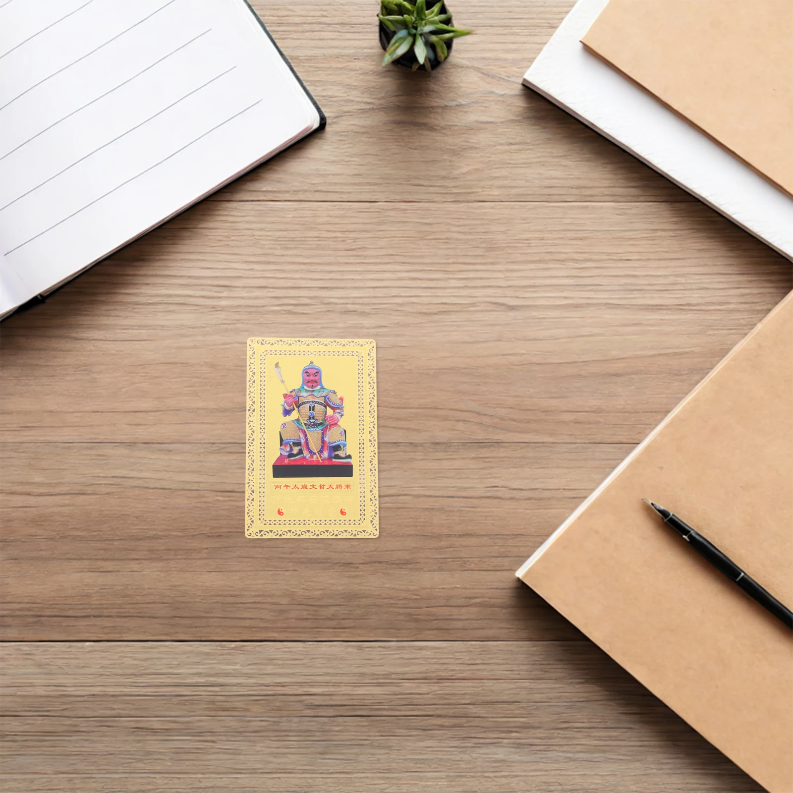 

3pcs Metal Tai Sui Amulet Card 2026 Wallet Protection Charm Feng Shui Lucky Fortune Plaque Year Of The Horse Auspicious Blessing