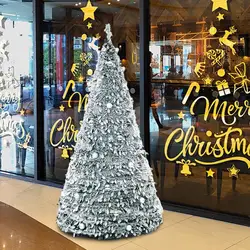 Unique Pop-up Christmas Tree Foldable For Christmas Decoration, Snow Tree White, 1.5m Easy Installation Household Gift