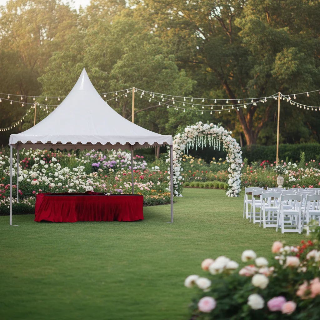 High Feet Waterproof PVC Pagoda Tent Aluminum Structure Tension Tent for Wedding & Party Events