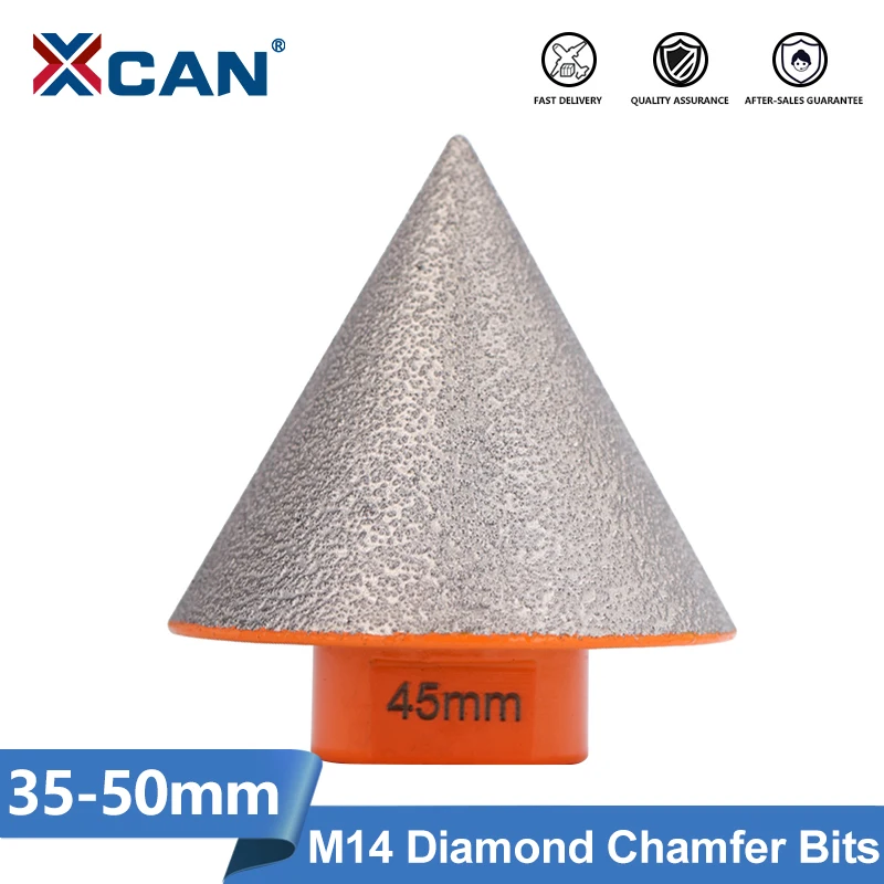 

XCAN M14 Diamond Chamfer Bit 38-50mm Milling Tile Cutter Marble Concrete Hole Saw Masonry Drilling Crowns Construction Job Tools