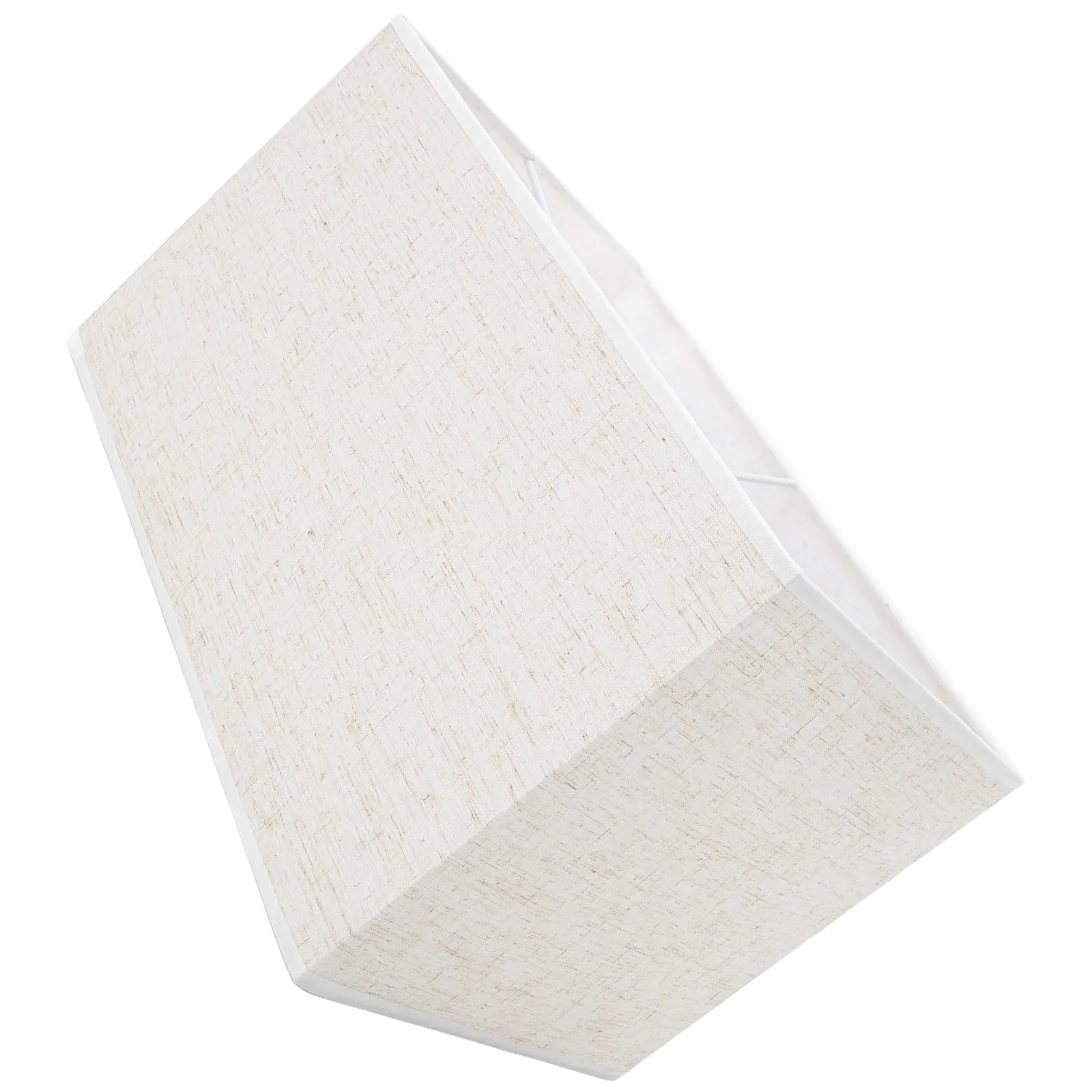 リネンシェード長方形布ライトカバー寝室研究用ホーム防塵卓上ランププロテクターシンプルなランプアクセサリー