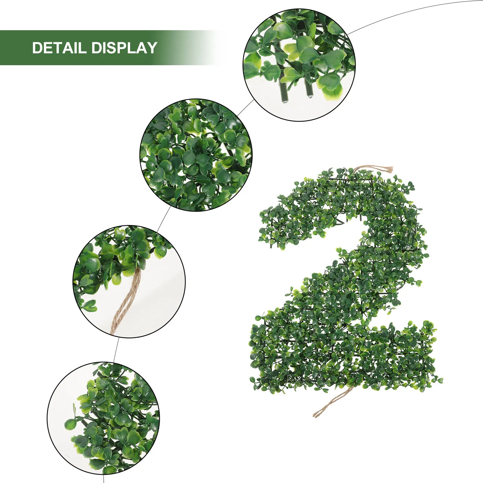 

Large Greenery Number Sign 2 Photo Prop Number Photo Prop for Party Birthday Anniversary Decoration Two Birthday Decorations