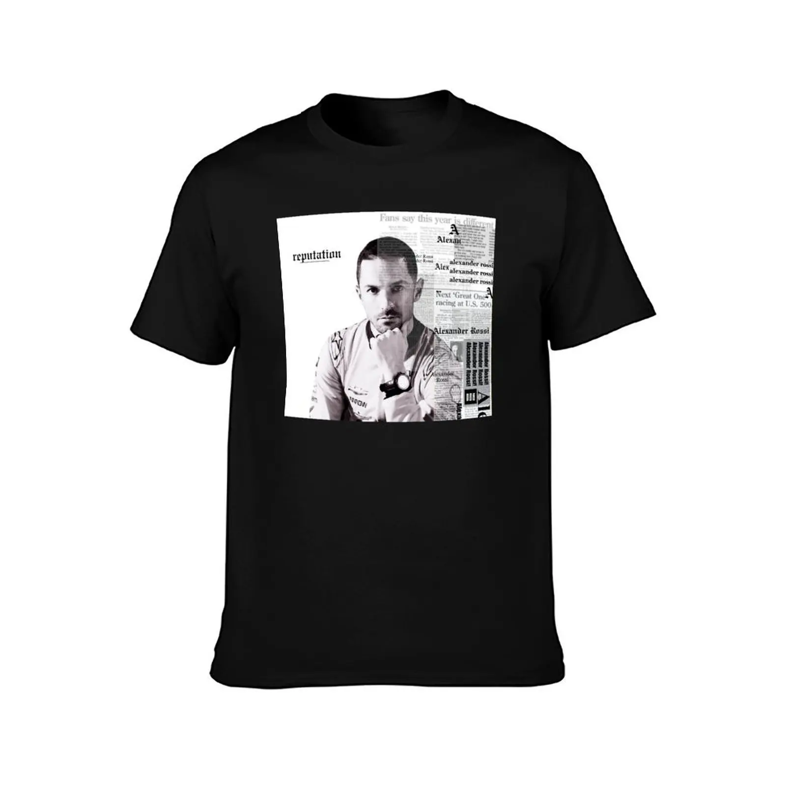 Alexander Rossi Reputation T-Shirt Urban Style Casual Short Sleeve Top T-Shirt