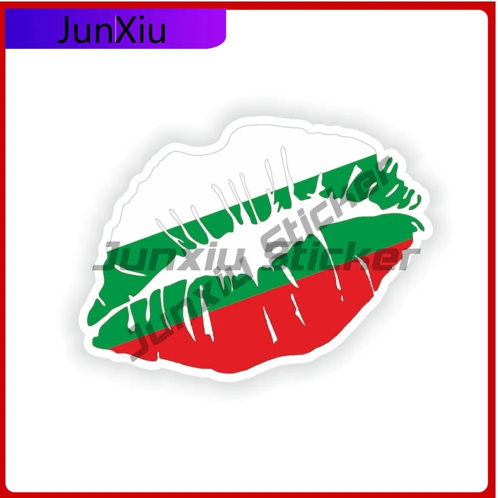 

Bulgaria Flag Lips Shape With National Emblem Vinyl Decals Decals Outdoor Custom Car Stickers Personalized Bumper Sticker Funny
