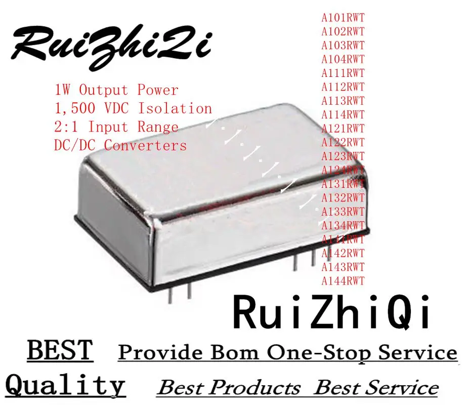 

10PCS/LOT A131RWT A132RWT A133RWT A134RWT A141RWT A142RWT A143RWT A144RWT 1W POWER 1500VDC 2:1 DC/DC CONVERTERS