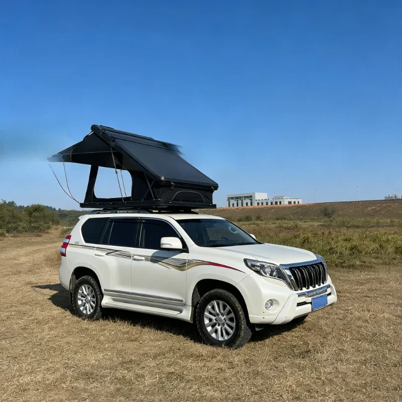 SNDN Aluminium Wasserdichtes X-Scharnier Autodachzelt für 2-3 Personen Outdoor-Camping – Detail 2
