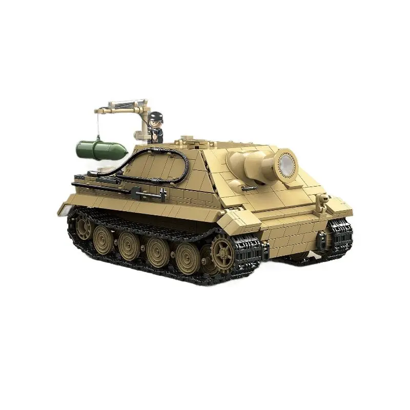 

Sturmtiger Self‑Propelled Gun Building Blocks DIY Military Model Educational Toy Desktop Ornament Gift For Boys