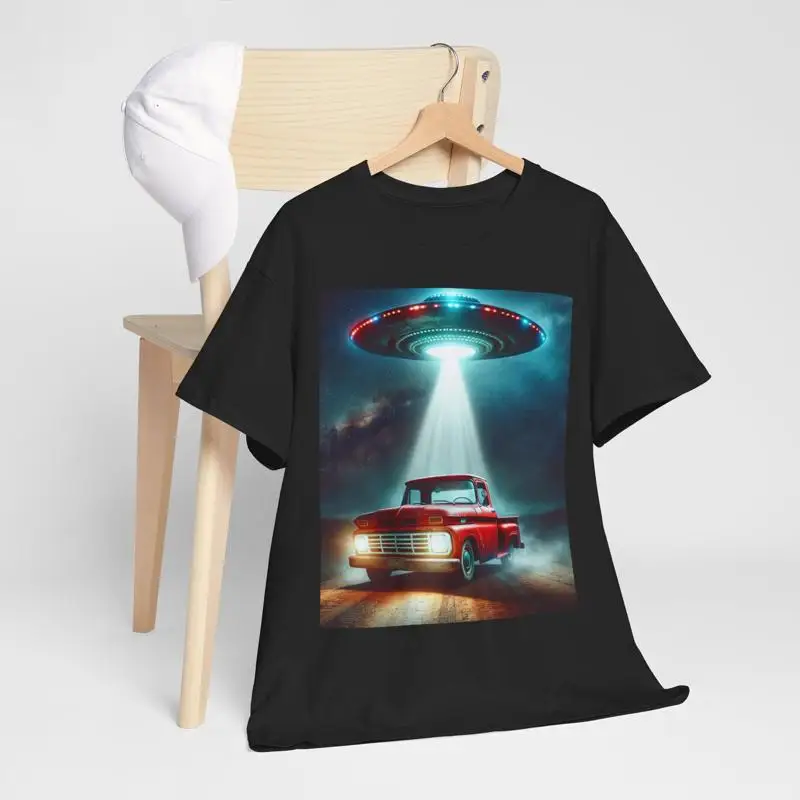 Close Encounter Alien UFO I Believe Fun T shirt Outer Space dont Take My Truck