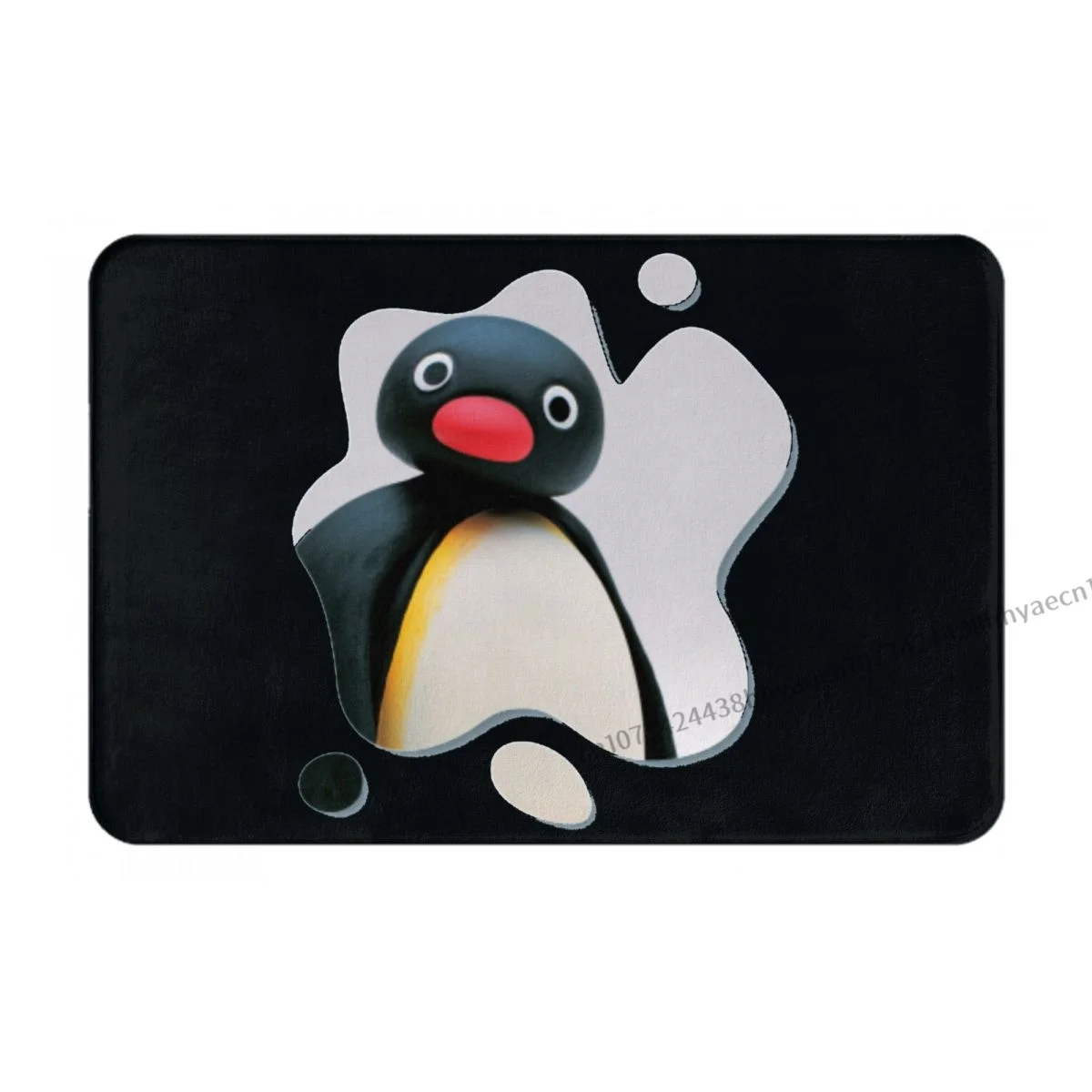 Pingu Pinga Penguin TV Bathroom Mat Kawaii Doormat Flannel Carpet Entrance Door Rug Home Decoration