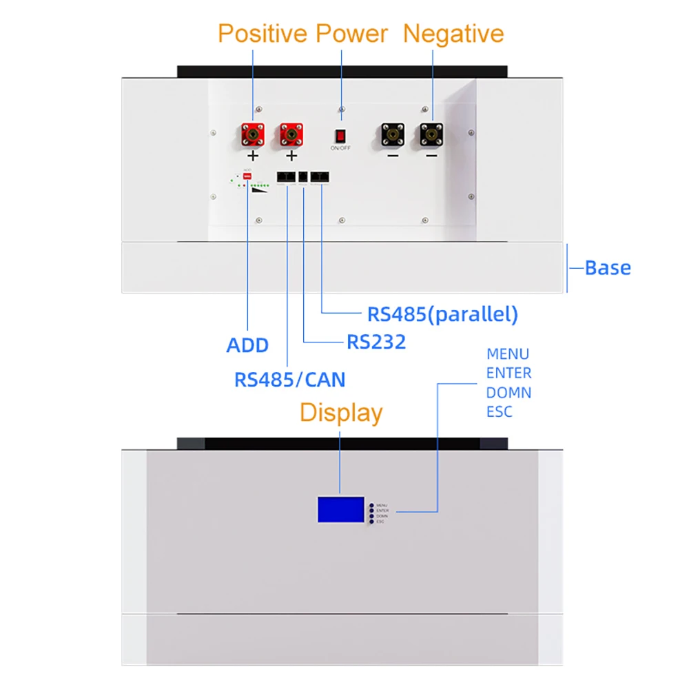 51.2V 100AH 200AH 300AH to 900AH LiFePO4 Battery Lithium Iron Phosphate Battery Energy storage 48V 5KWh 15KWh 20KWh 30KWh Pack