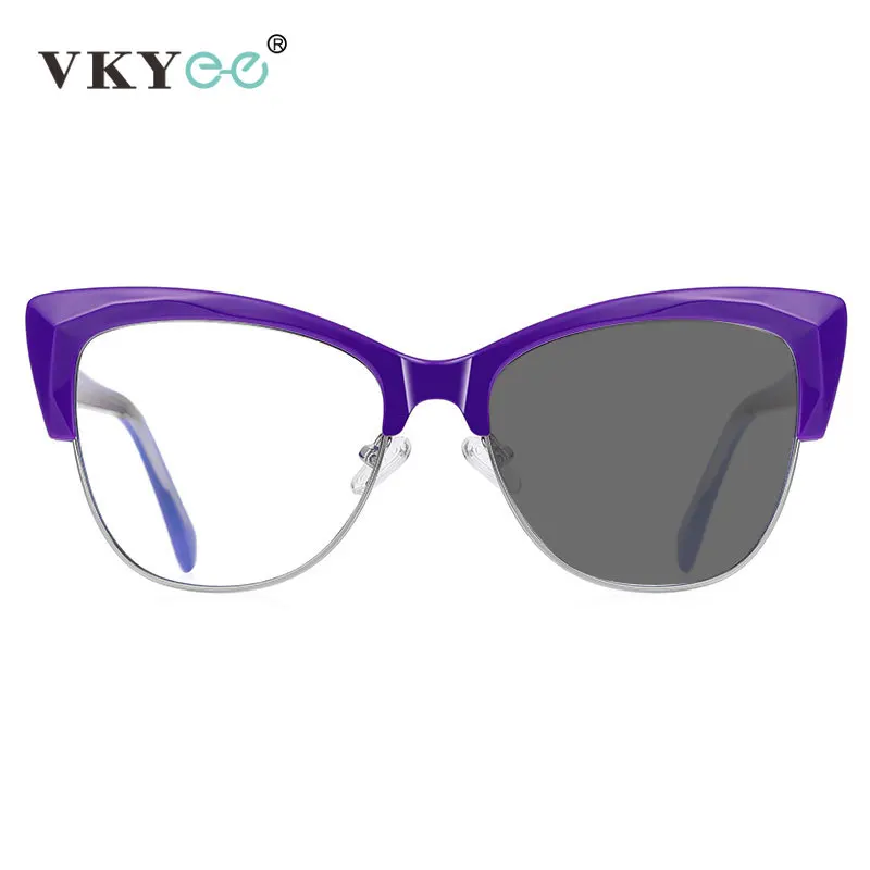 VKYEE Personalized Fashion New Design Women\'s Anti-blue Light Glasses Can Be Customized Prescription Photochromic PFD2181