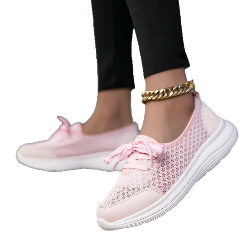 Women's Sneaker 2026 New Woman Shoes Lightweight Autumn Sneakers Mesh Casual Sports Zapatillas De Mujer White Footwear Women