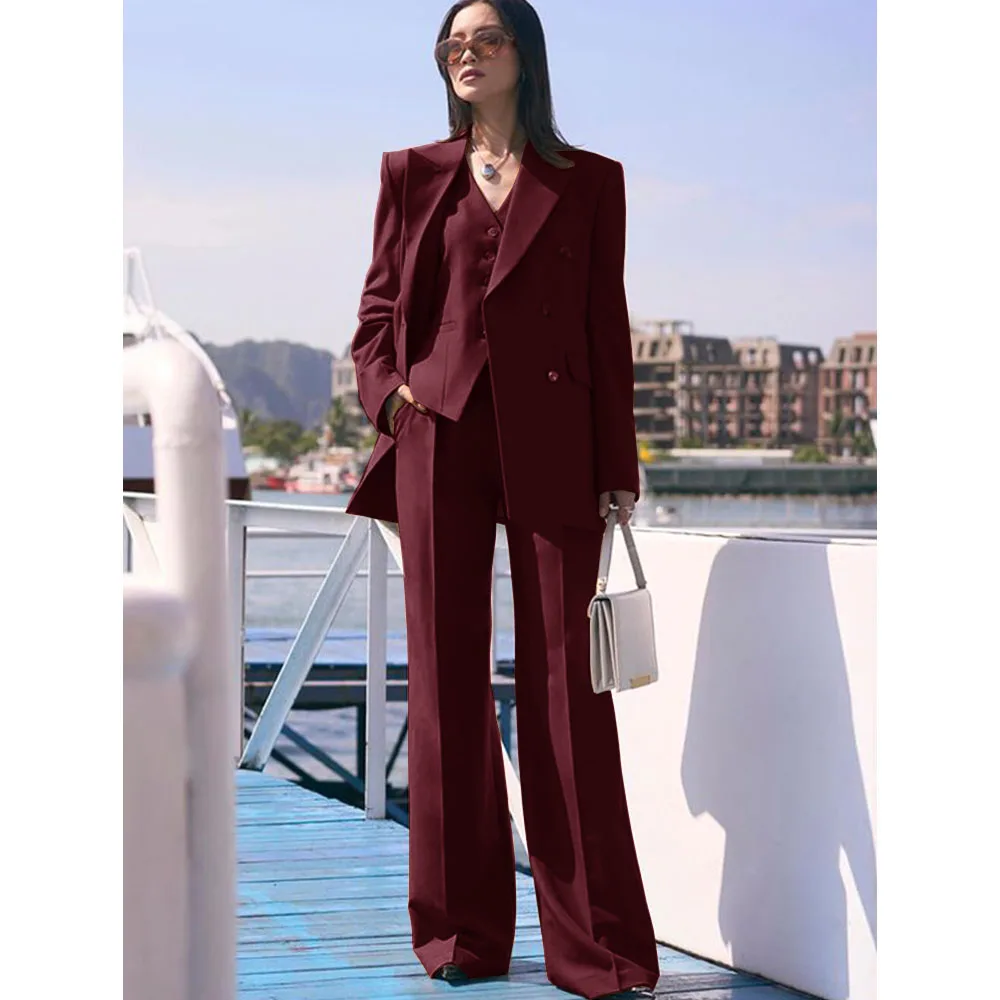 Women\'s Suits Set 3 Pieces Elegant Suits for Women Summer 2024 Formal Woman Clothes Fashionable Elegant Pants Sets for Ladies