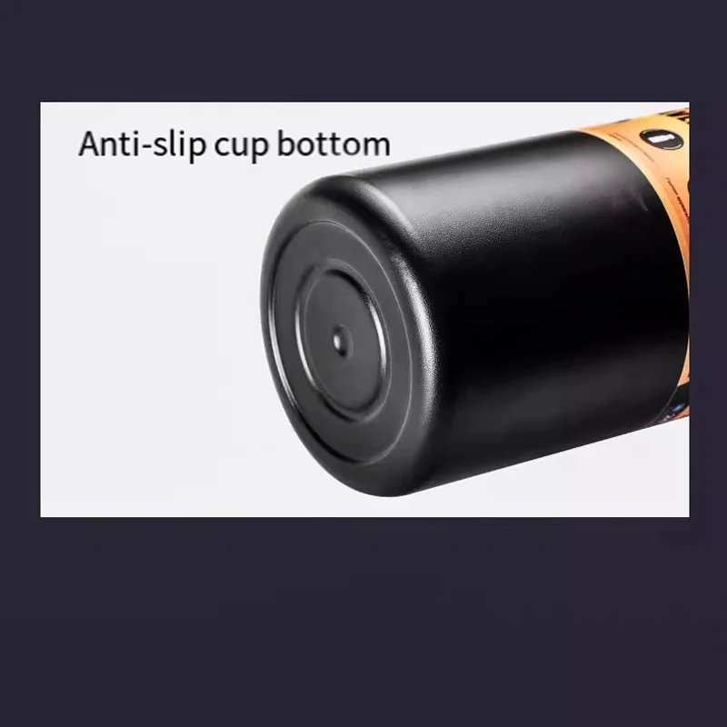 كوب مشروبات مزدوج محكم الغلق بسعة كبيرة من الفولاذ المقاوم للصدأ، وعاء عازل للإطارات الجليدية، أسود غير لامع، دلو للسفر في الهواء الطلق cu #5