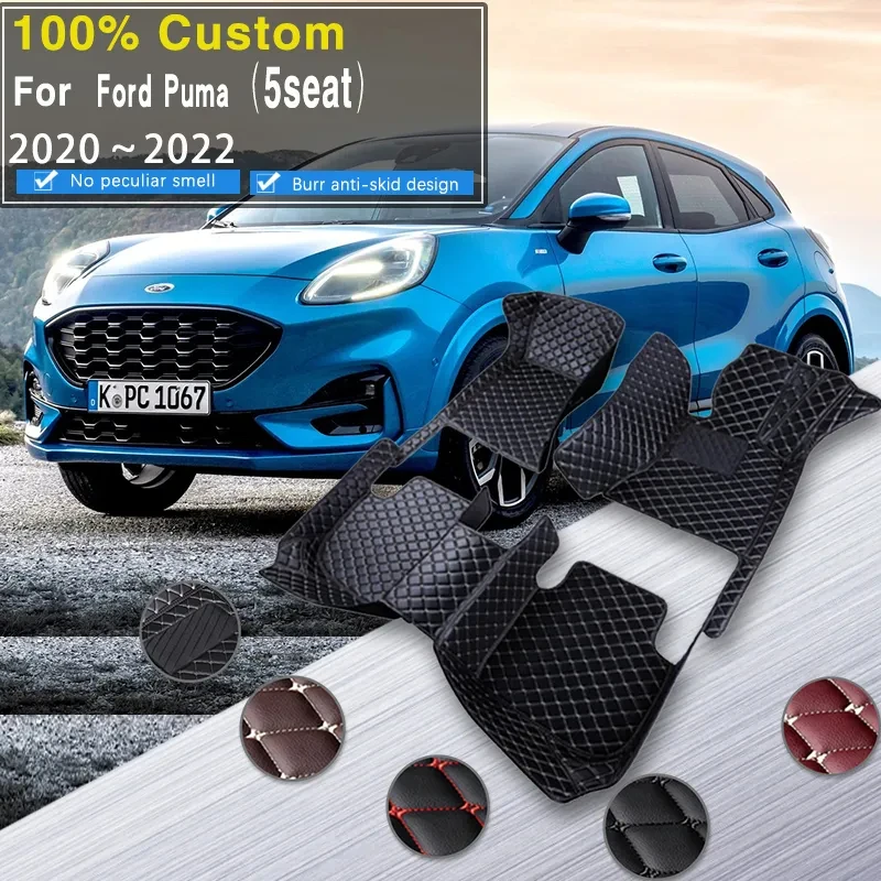 

Car Floor Mats For Ford Puma 2020~2022 Anti-dirt Pads Waterproof Floor Mat Accesorios Para Auto Reduces Friction Car Accessories