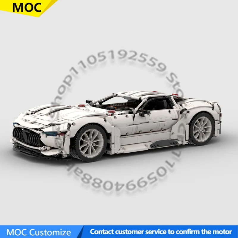 

2853 PCS Speed King AMG Vision GT 1:8 RC MOC Customize Modular Building Block Educational Technology Kids DIY Holiday Toy Gifts