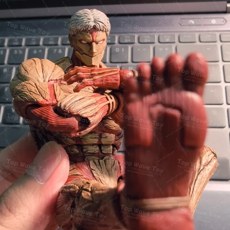 NEW IN STOCK AD-001 003 1/12 Men Soldier The Armored Titan Eren Jaeger Ultra Flexible Joint Body 6Inch Action Figure Modle Toy