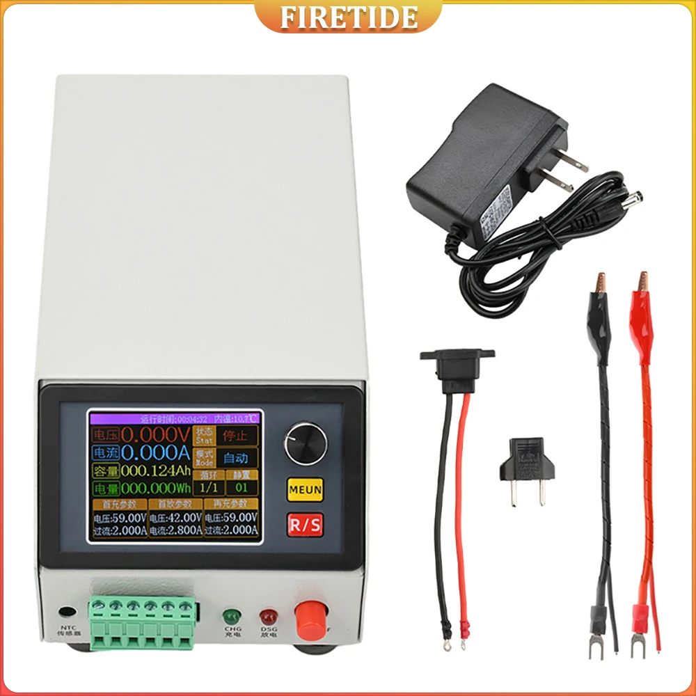 

Battery Capacity Tester DC12V 20A 150W Digital Battery Tester With Color Screen Electronic Load Tester Overvoltage Protection
