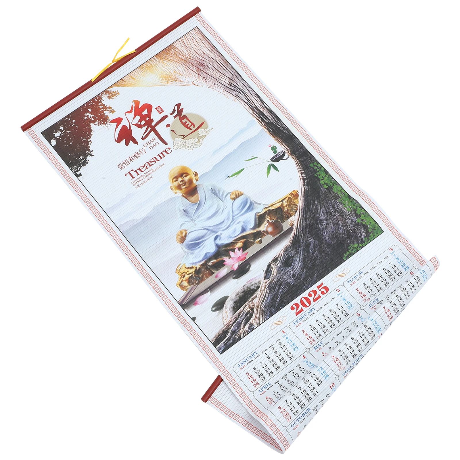 تقويم معلق لعام 2025، تقويم جداري شهري للمكتب المنزلي، منظم تخطيط مطبوع شفاف، تمرير ورق مزخرف مع