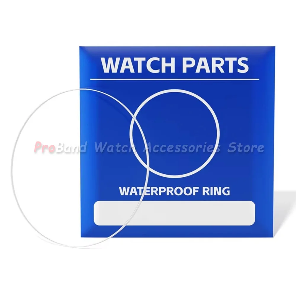 30mm*38.5mm Inner Diameter 0.45mm Thick Rubber Watch Crystal Waterproof O-Ring Watch Repair Watch Case Cover Glass Sealing Rings