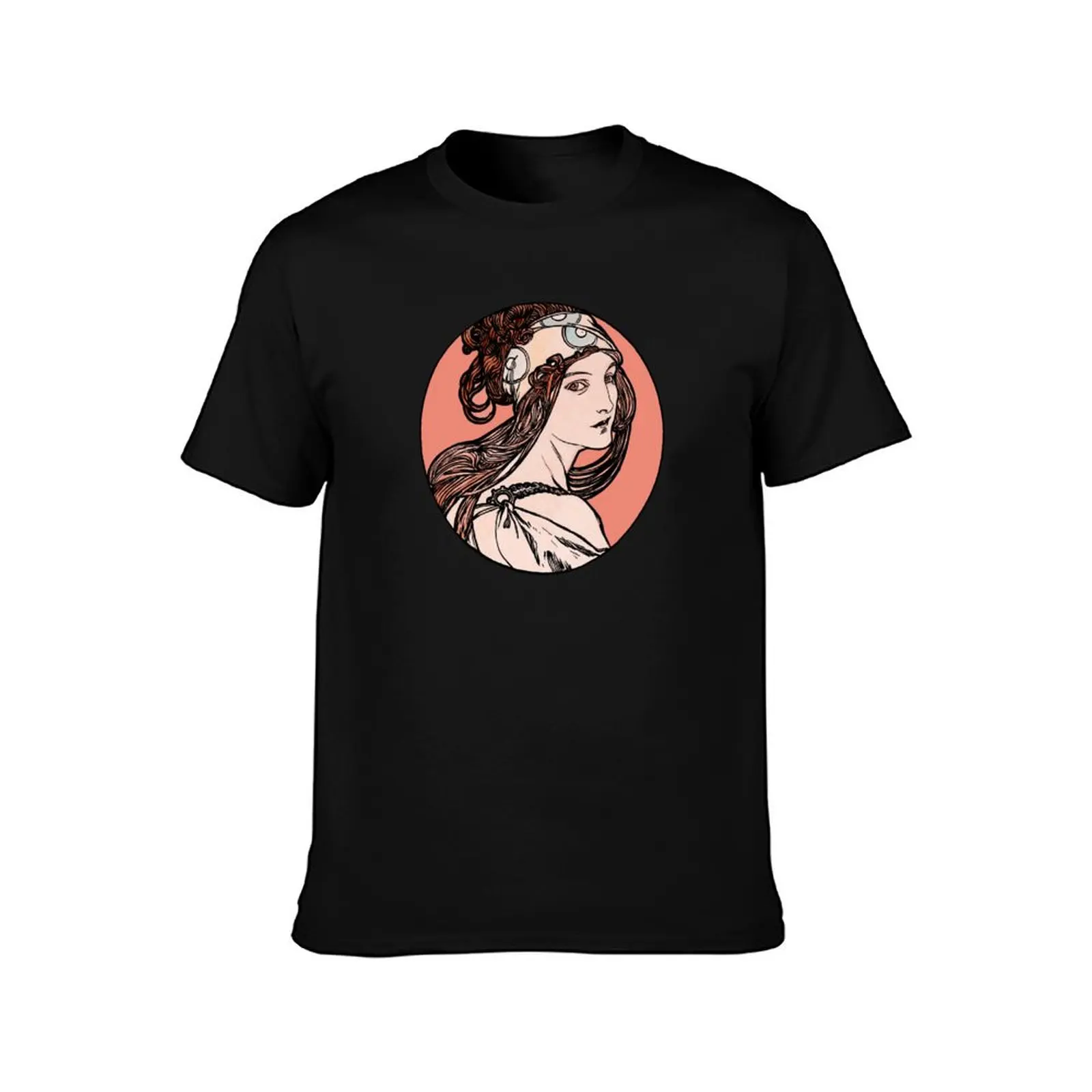 Vintage Illustration No.5 Remastered T-Shirt Summer Casual Cotton Tee Oversized Streetwear Tops Vintage Graphic Print
