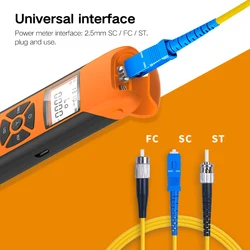 고정밀 충전식 배터리 FTTH 광섬유 파워 미터, 플래시 라이트, OPM FC SC ST, G10