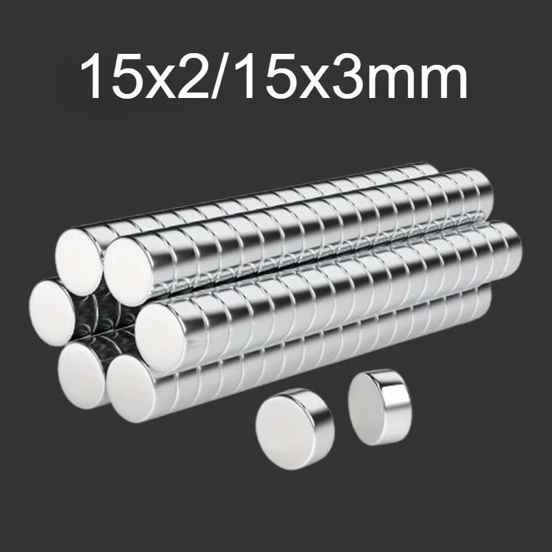 15x2/15x3mm - Multi purpose mini circular magnet, widely used in offices, DIY bags, Christmas crafts, photo walls, card fixing