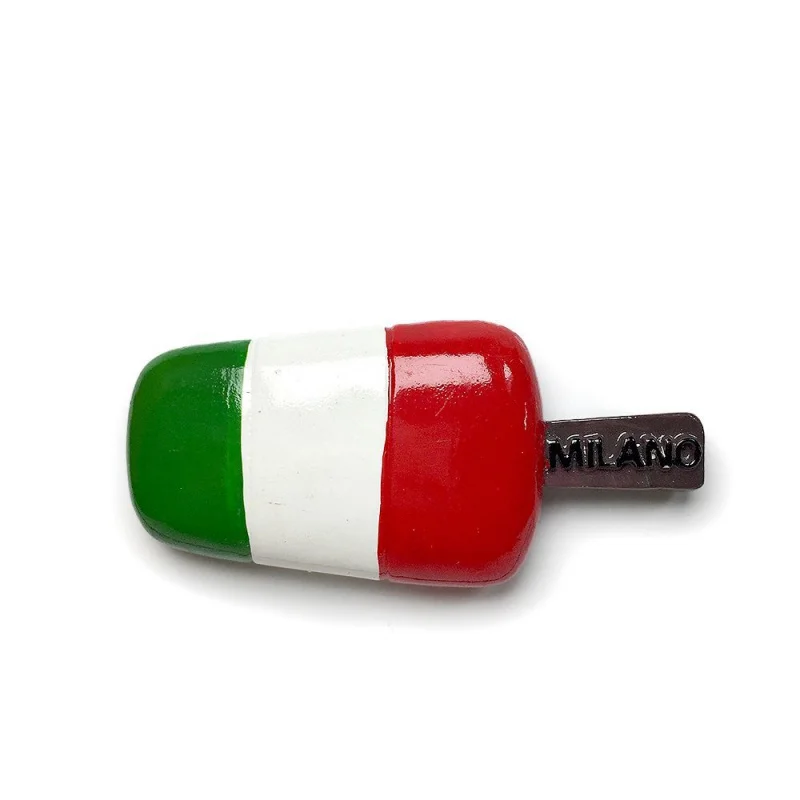 Italy Milan Ice Cream Shape 3D Resin Fridge Magnet Italian Flag Refrigerator Magnets Imanes para Refrigerador Aimants Frigo