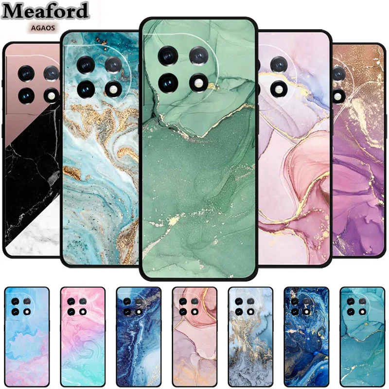 حافظة لهاتف OnePlus Ace 2 من الرخام المقاوم للصدمات من مادة البولي يوريثان الحراري حافظة لهاتف OnePlus 11R 5G ACE2 Coque Capa PHK110 Girl Funda #1