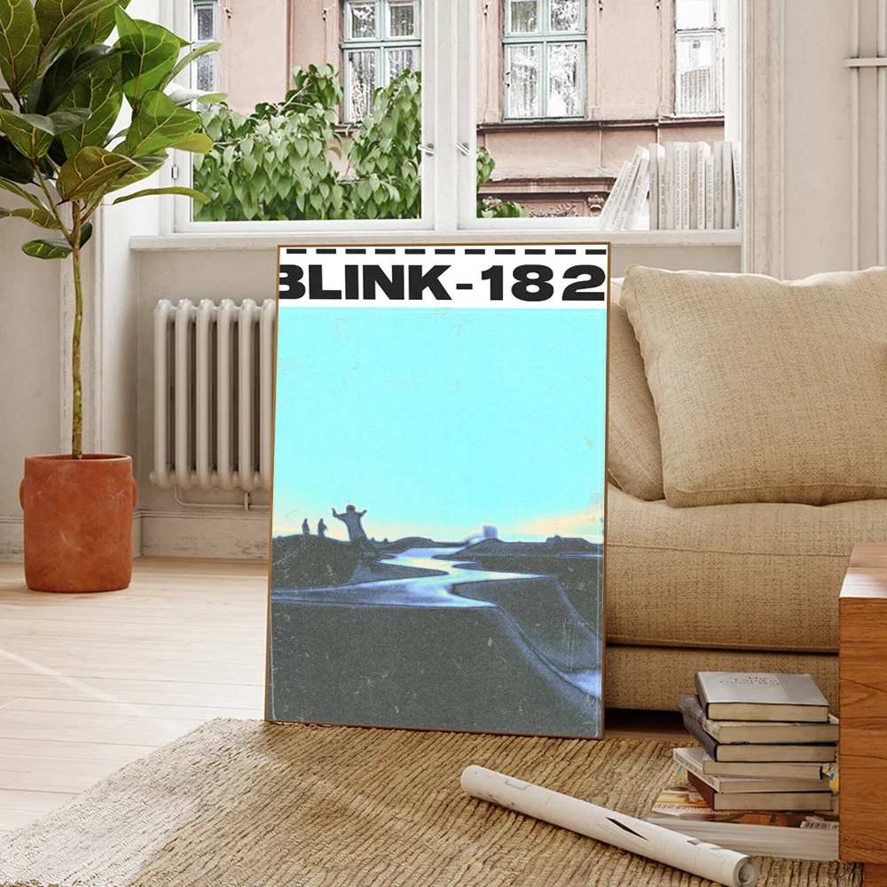 Band Blink 182 Poster Self-adhesive Art Poster Whitepaper Prints Posters Artwork Aesthetic Art Wall Painting