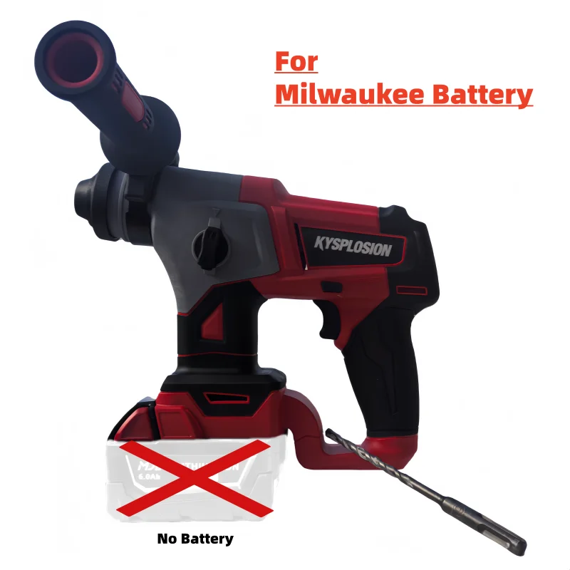 

Brushless Cordless Rotary Hammer for Milwaukee 18V Battery - 5/8" SDS Impact Drill, Electric Jackhammer, Professional Power Tool