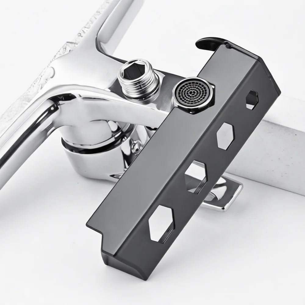 Multi Purpose Sink Pipe Wrench Faucet Plumbing Installation Tool Stainless Steel Bathroom Corner Valve Repair Spanner