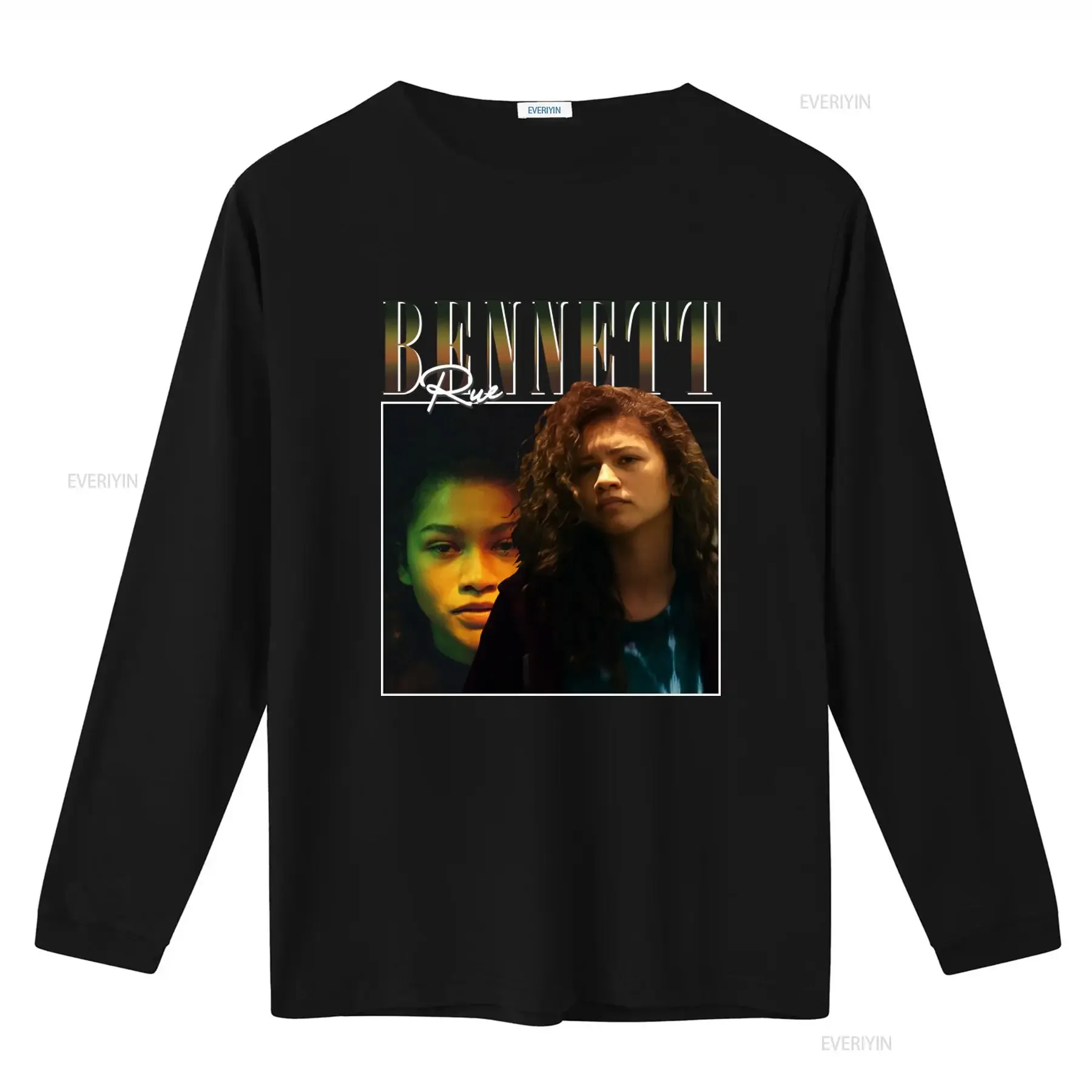 Rue Bennett Zendaya Retro Vintage 90's Poster Style T Shirt Unique Design vintage Washed Slightly Unisex Versatile graphic
