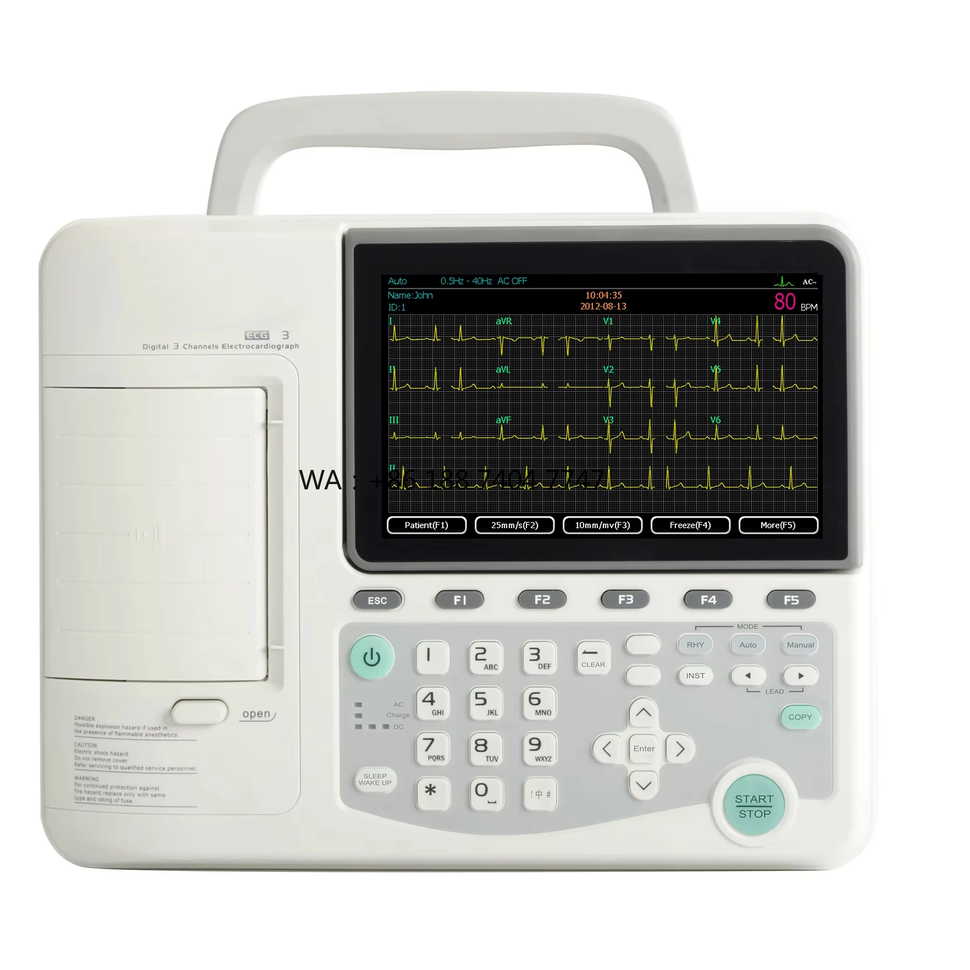 Machine Animal Veterinary Foranimal Hospital  Electrocardiograph for Animals VET Portable Electrocardiograph