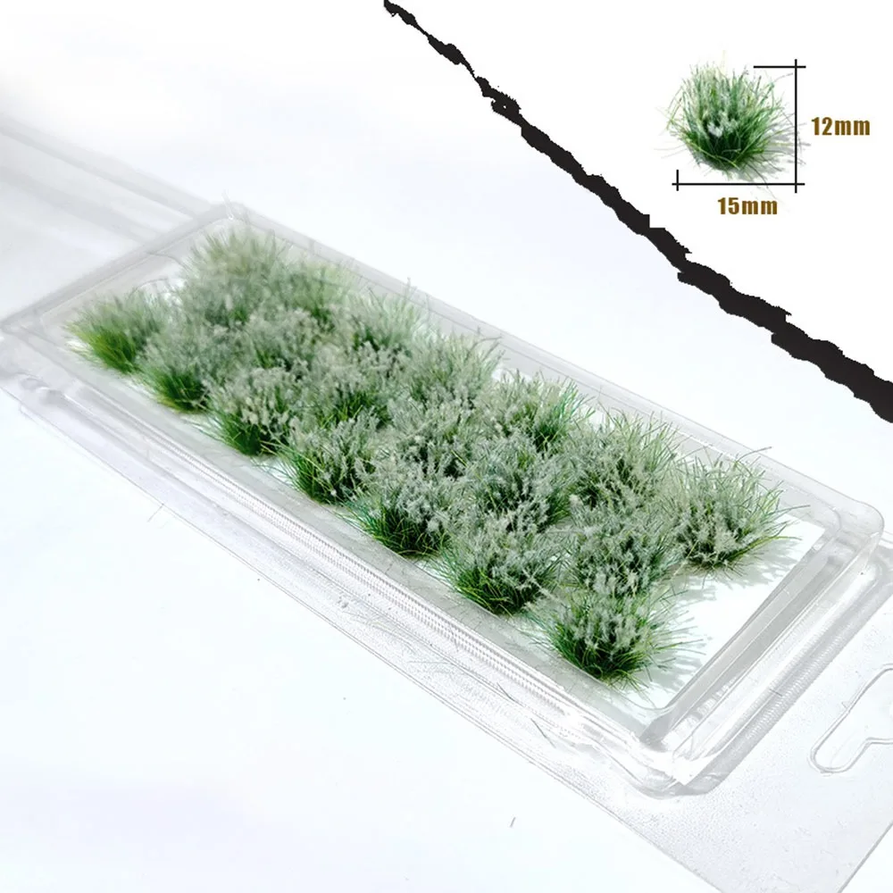 Multicolor Artificial Grass Tufts Accessories DIY Long Leaves Grass Cluster Multi-terrain Self-Adhesive Simulation Scenery Model