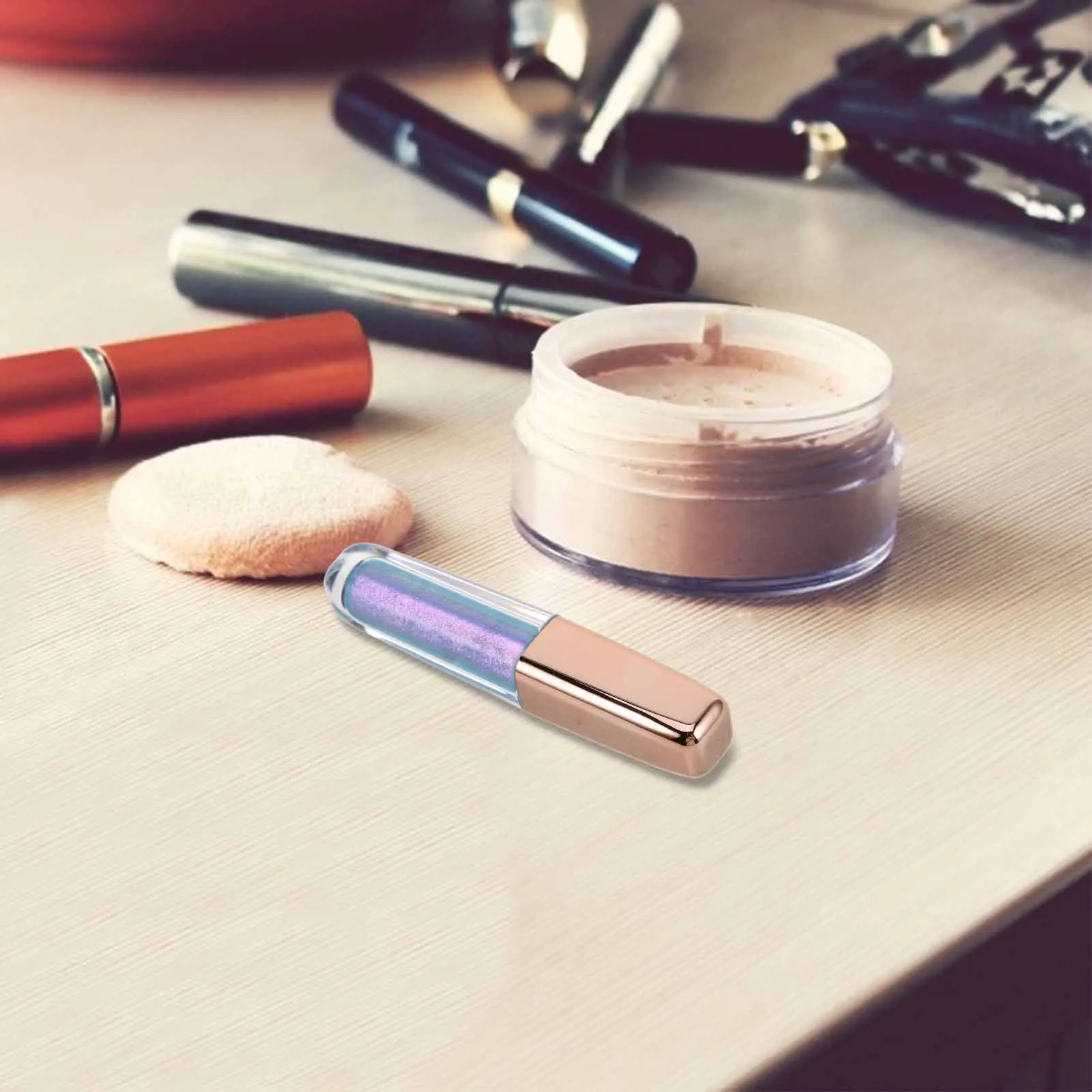 

Chameleon Liquid Eyeshadow Shade 4 Metallic Pearlescent Color Shifting Long Wear Glitter Shimmer Eye Makeup for Halloween