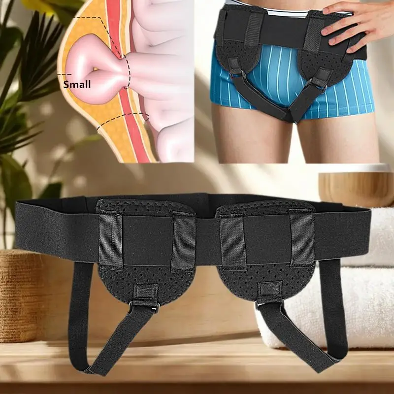 

Пояса для грыжи, поддержка грыжи для паха для мужчин и женщин, двусторонняя спортивная грыжа, регулируемый поясной ремень со съемными компрессионными подушечками